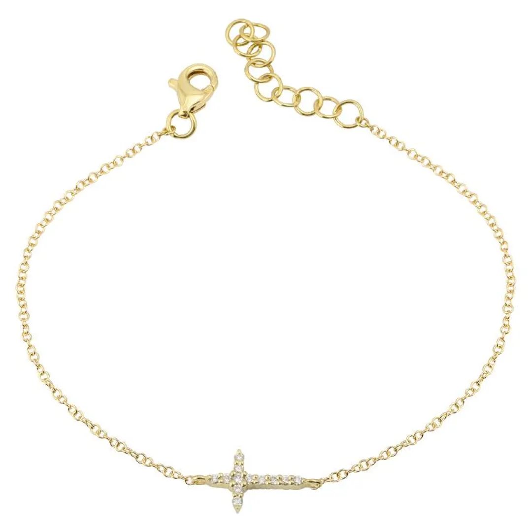mini_cross_bracelet_0.webp Mama Bijoux Mini Cross Bracelet Fashion