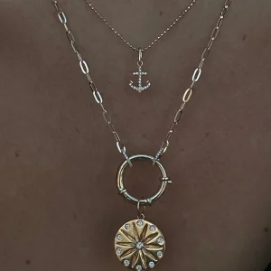 Mama Bijoux Mini Diamond Anchor Charm + Enhancer Sale