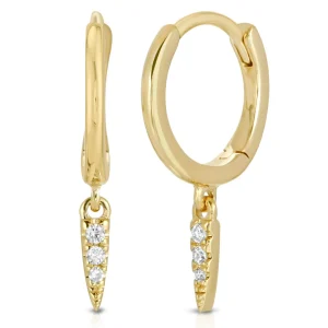 Mama Bijoux Mini Diamond Dagger Huggie Best
