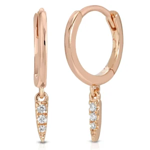 Mama Bijoux Mini Diamond Dagger Huggie Best