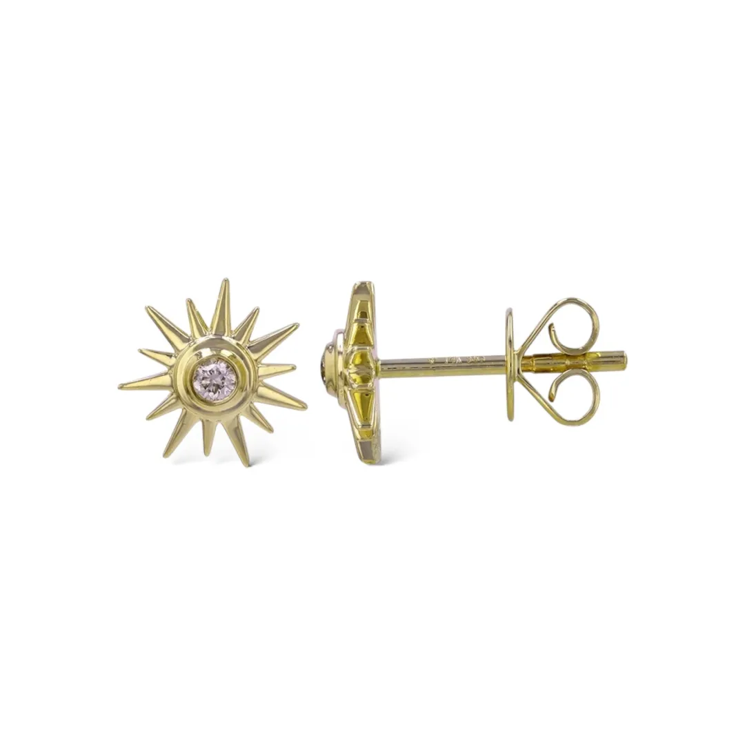 mini_diamond_sunburst_stu_0.webp Mama Bijoux Mini Diamond Sunburst Stud Earrings New