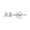 Mama Bijoux Mini Diamond Trio Stud Earrings Hot