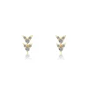 Mama Bijoux Mini Double Arrow Diamond Studs Best