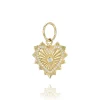 Mama Bijoux Mini Fluted Gold & Diamond Exploding Heart Charm Online