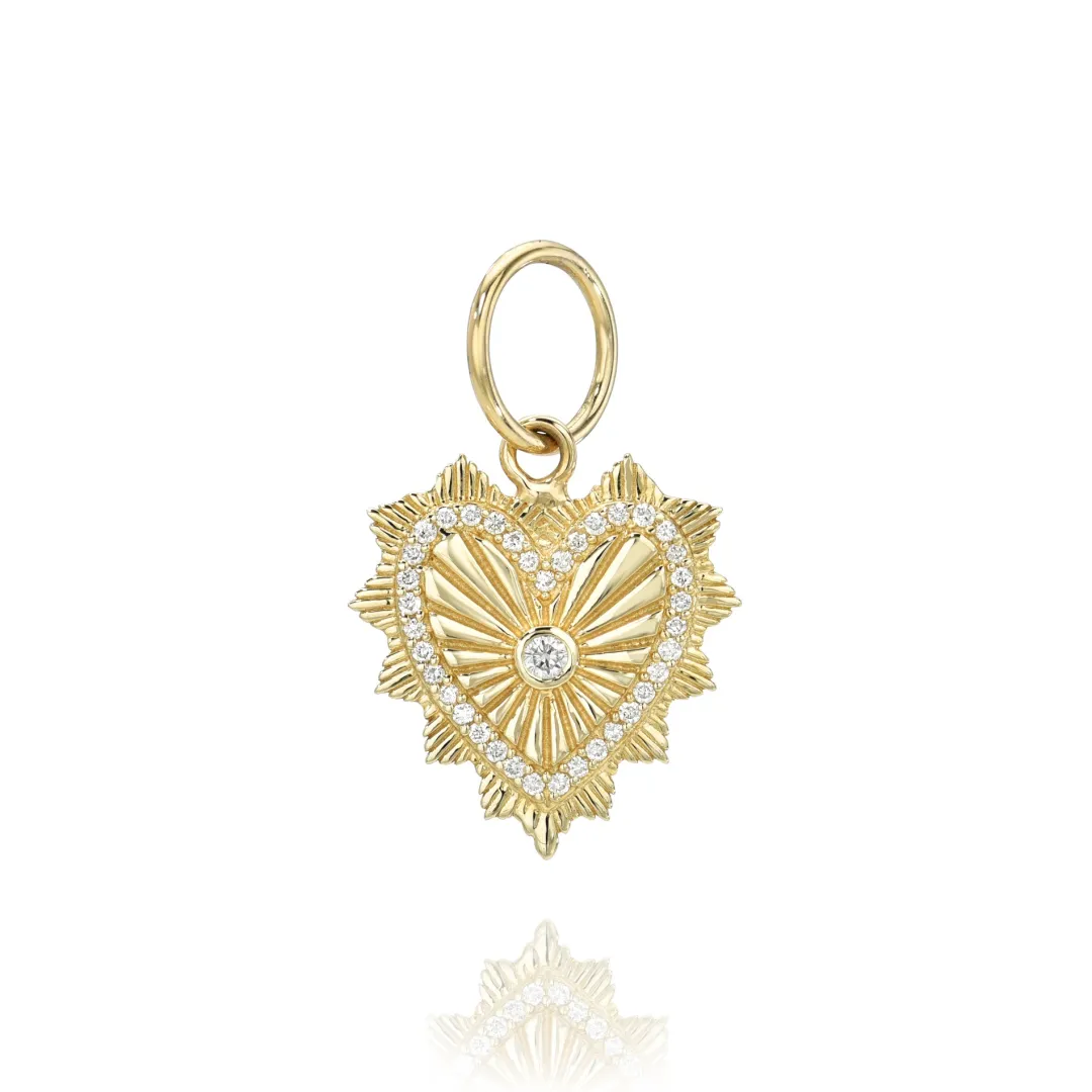 mini_fluted_gold_amp_diam_0.webp Mama Bijoux Mini Fluted Gold & Diamond Exploding Heart Charm Online