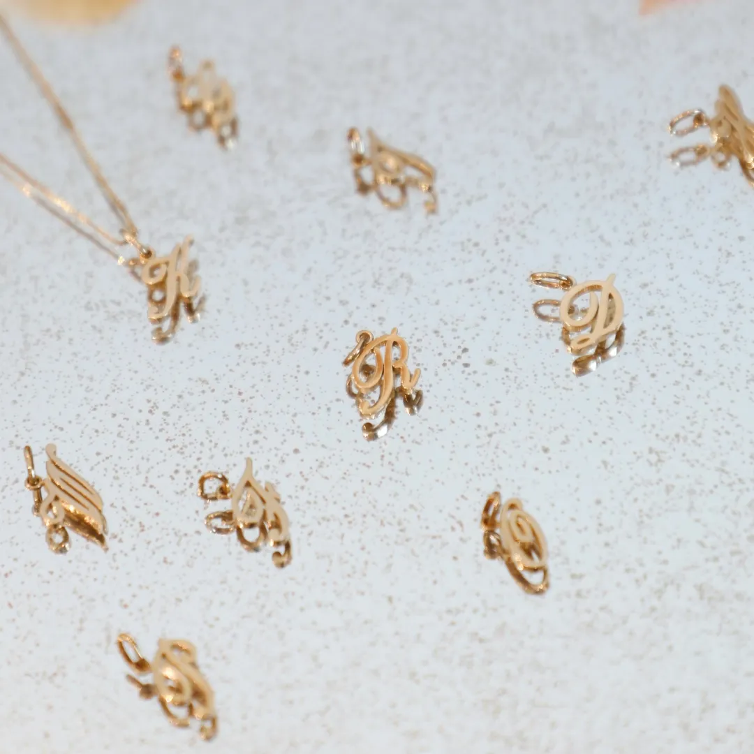 mini_k_gold_vintage_scrip_0.webp Mama Bijoux Mini 14k Gold Vintage Script Letter Charms Discount