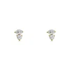 Mama Bijoux Mini Marquise & Round Diamond Studs Fashion