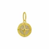 Mama Bijoux Mini Pavè Diamond Compass Charm New