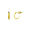 Mama Bijoux Mini Round Diamond Huggie Studs Clearance