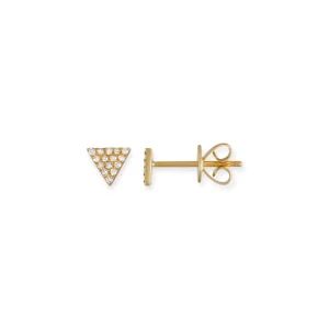 Mama Bijoux Mini Triangle Pavé Diamond Studs Outlet