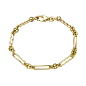 Mama Bijoux Mixed Round & Paperclip Chain Link Bracelet Online