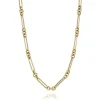 Mama Bijoux Mixed Round & Paperclip Chain Necklace Fashion