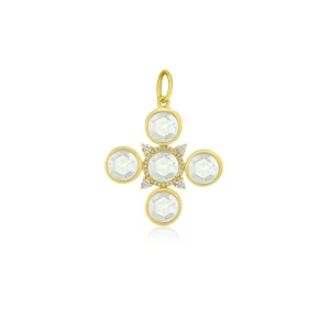Mama Bijoux Moonstone Cross Charm Best