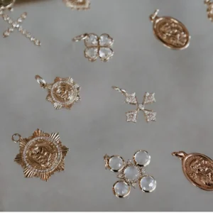 Mama Bijoux Moonstone Cross Charm Best