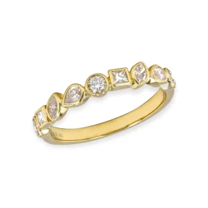 Mama Bijoux Multi Cut Bezel Set Diamond Ring Clearance