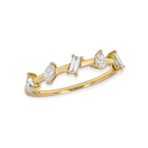 Mama Bijoux Multi Cut Diamond Station Ring Sale