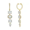 Mama Bijoux Multi Cut White Topaz & Diamond Pavé Drop Huggies Outlet