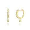 Mama Bijoux Multi Diamond Bezel Drop Huggies Best