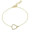 Mama Bijoux Open Heart Charm Bracelet Clearance