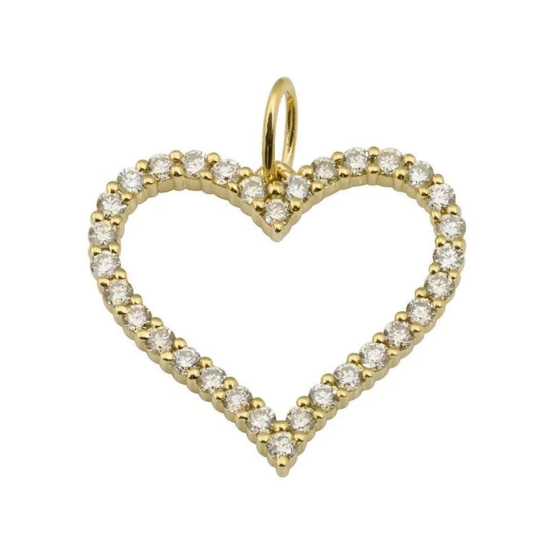 open_heart_diamond_charm_0.webp Mama Bijoux Open Heart Diamond Charm New