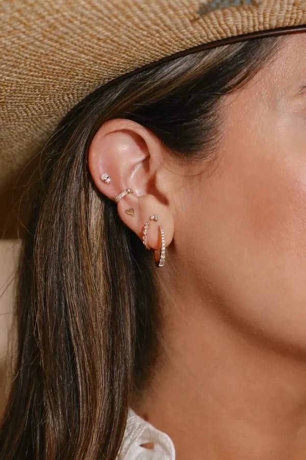 Mama Bijoux Oval & Round Diamond Studs Sale