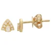 Mama Bijoux Pear & Diamond Crown Studs Hot