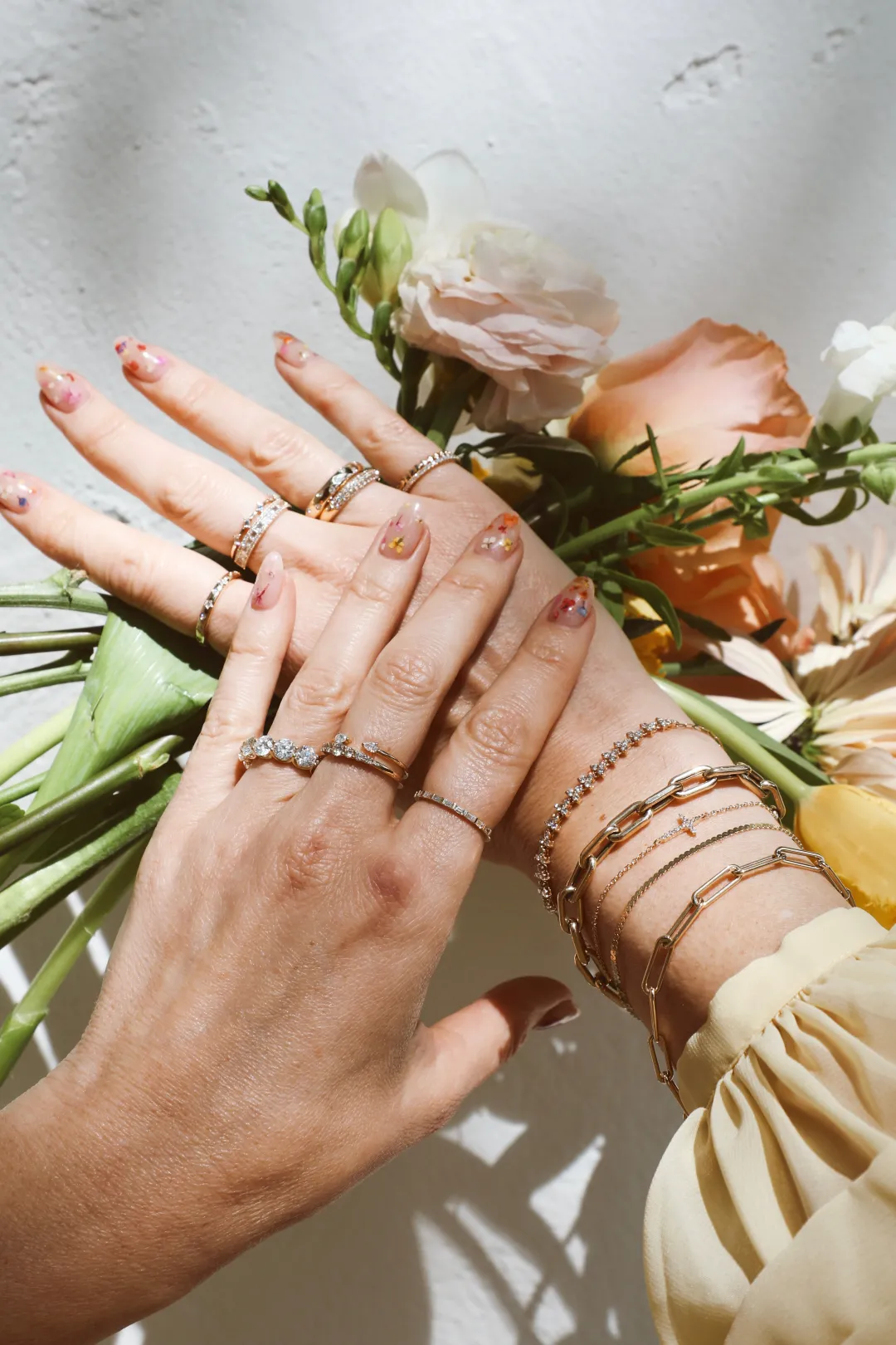 pear_diamond_you_amp_me_s_1.webp Mama Bijoux Pear Diamond You & Me Stacking Ring Hot