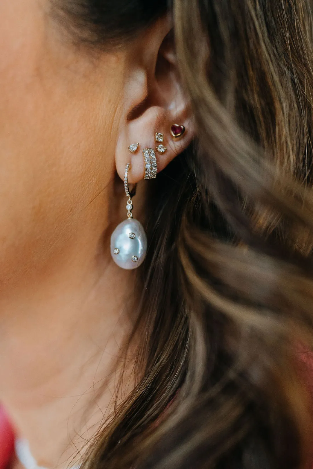 pear_shaped_mini_diamond__4.webp Mama Bijoux Pear Shaped Mini Diamond Stud Outlet