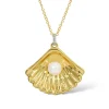 Mama Bijoux Pearl Open Shell Necklace Sale