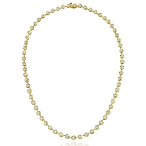 Mama Bijoux Pillowy Bezeled Diamond Tennis Necklace Best