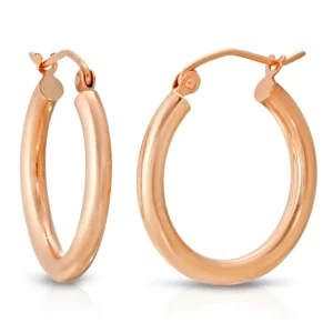 Mama Bijoux Rosie Hoop Earrings (14k Rose Gold) Online