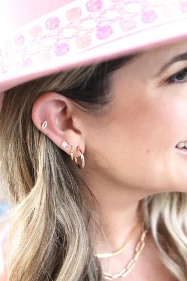 Mama Bijoux Rosie Hoop Earrings (14k Rose Gold) Online