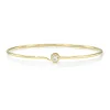 Mama Bijoux Round Wire Medium Diamond Bangle Fashion
