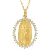Mama Bijoux Saint Mary Diamond Rimmed Necklace Hot