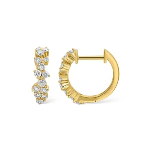 Mama Bijoux Scattered Trio Diamond Huggies Outlet