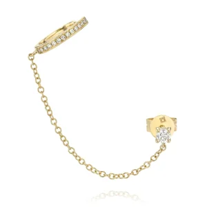 Mama Bijoux Single Diamond Chain & Ear Cuff Online