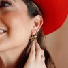 Mama Bijoux Single Diamond 14k Gold Heart Studs Outlet