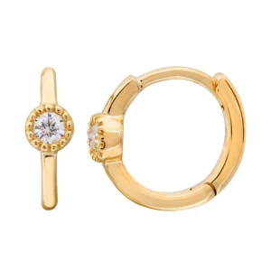 Mama Bijoux Single Diamond Mini Huggies Clearance
