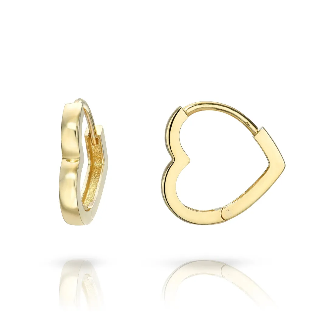 solid_gold_heart_huggies_0.webp Mama Bijoux Solid Gold Heart Huggies Online