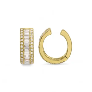 Mama Bijoux Stunner Diamond Baguette Earcuff (Sold as Singles) Discount