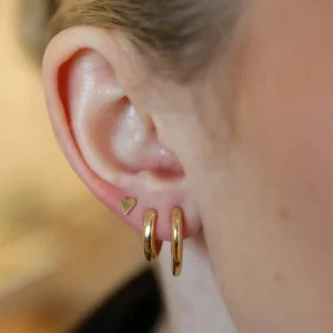 Mama Bijoux Teardrop Gold Huggies Fashion