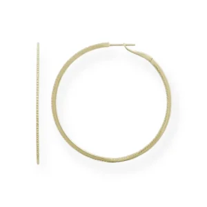 Mama Bijoux The Jessie Diamond Inside Outside Hoops (2 inch diameter) Hot
