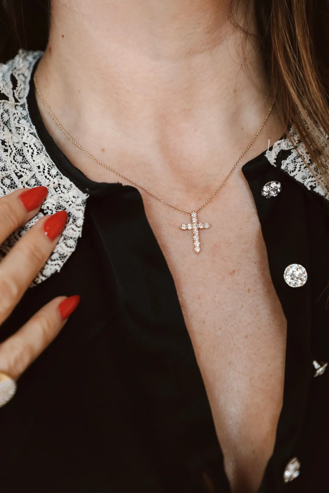the_perfect_diamond_cross_1.webp Mama Bijoux The Perfect Diamond Cross Necklace Hot