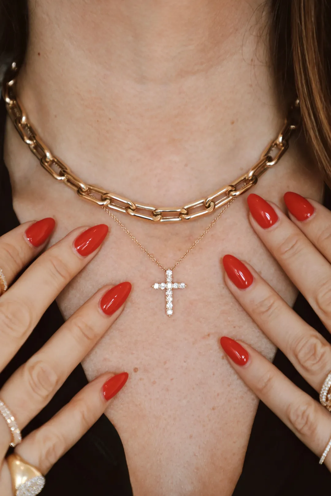 the_perfect_diamond_cross_2.webp Mama Bijoux The Perfect Diamond Cross Necklace Hot