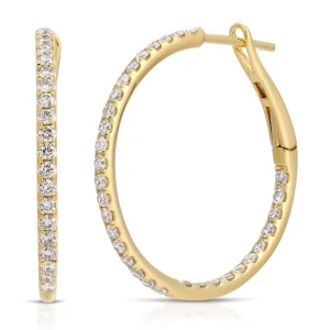 Mama Bijoux The Perfect Diamond Hoops Hot