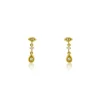 Mama Bijoux Three Diamond Pear Drop Stud New