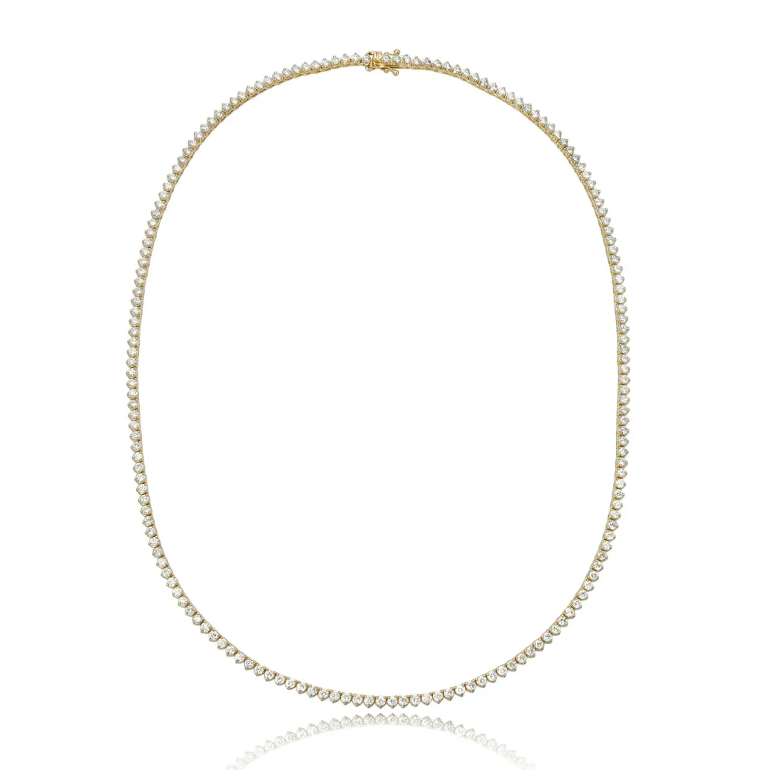 three_prong_diamond_tenni_0.webp Mama Bijoux Three Prong Diamond Tennis Necklace (6.46ct) Outlet
