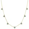 Mama Bijoux Topaz Trillion Drop Necklace Sale