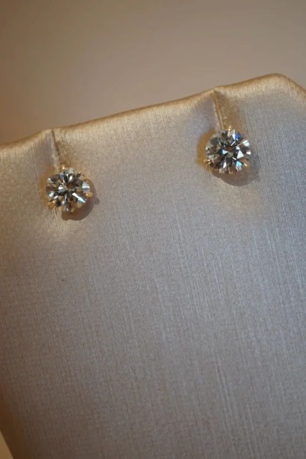 Mama Bijoux 1.52 Total Weight Diamond Stud Earrings Discount