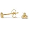 Mama Bijoux Trio Gold Ball Studs Best